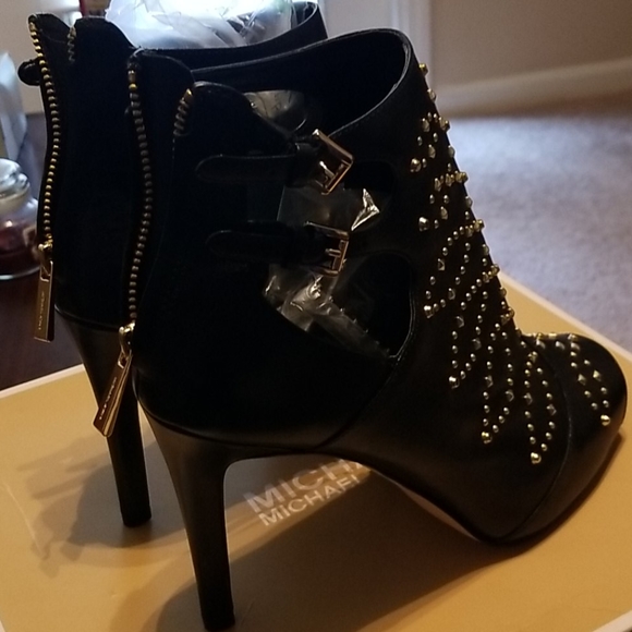 Michael Kors Jordana Open Toe Booties Size 9.5m - Picture 5 of 8